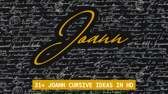 Joann name signatures