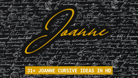 Joanne name signatures