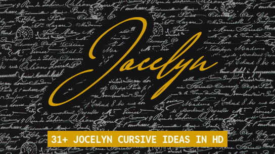 Jocelyn name signatures