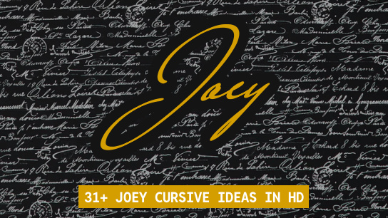 Joey name signatures
