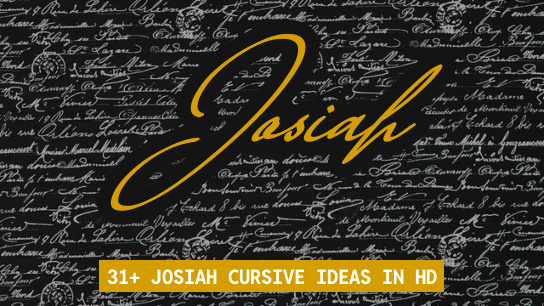Josiah name signatures
