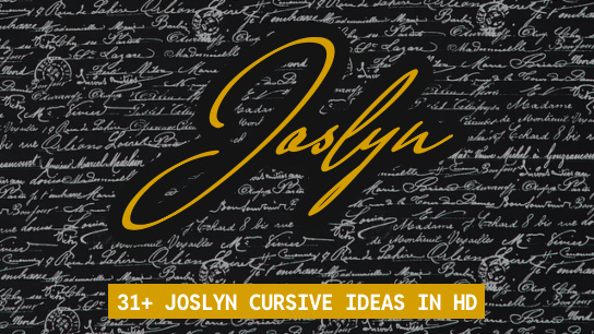 Joslyn name signatures