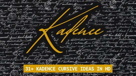 Kadence name signatures