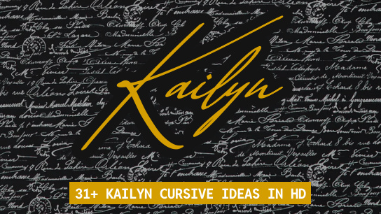 Kailyn name signatures
