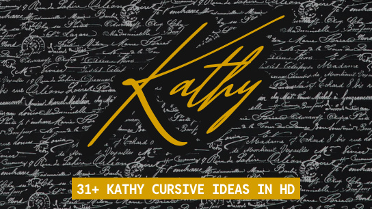Kathy name signatures
