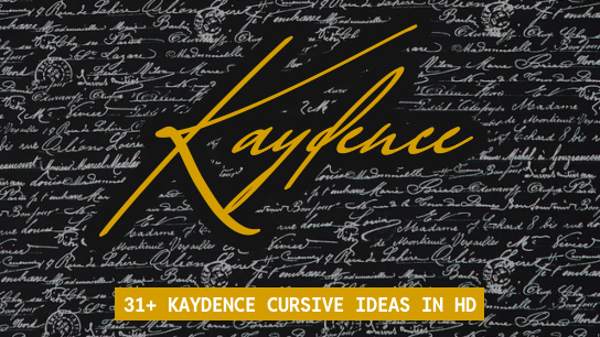 Kaydence name signatures