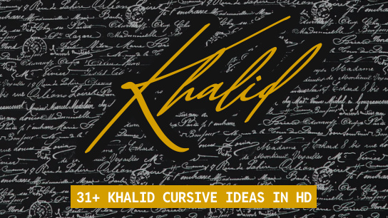 Khalid name signatures