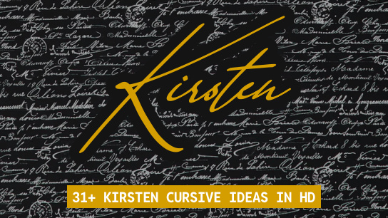 Kirsten name signatures