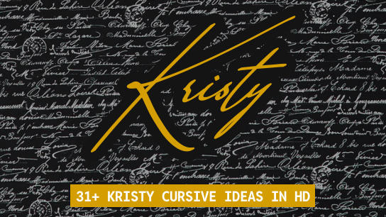 Kristy name signatures