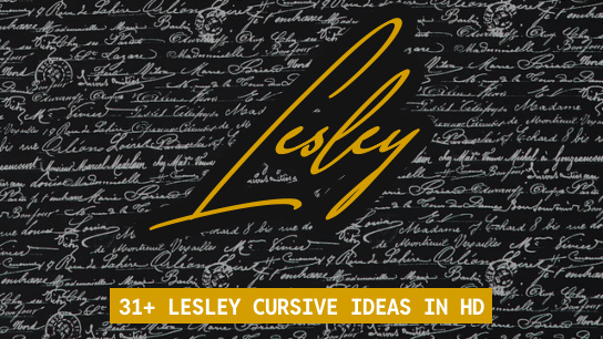 Lesley name signatures
