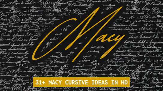 Macy name signatures