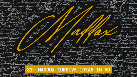 Maddox name signatures