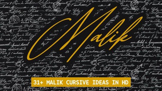 Malik name signatures