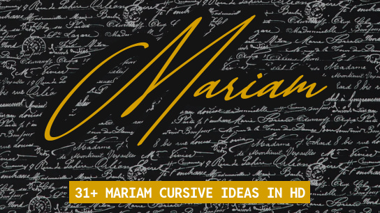 Mariam name signatures