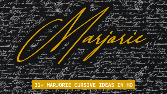 Marjorie name signatures