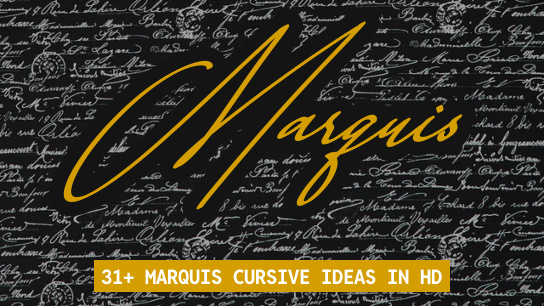 Marquis name signatures