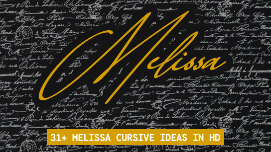 Melissa name signatures