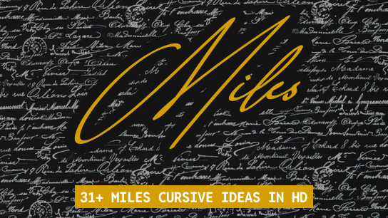 Miles name signatures