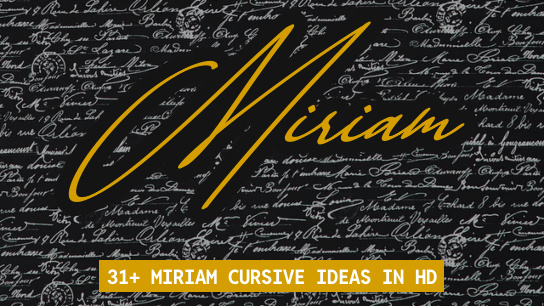 Miriam name signatures