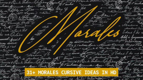 Morales name signatures