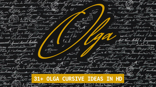 Olga name signatures