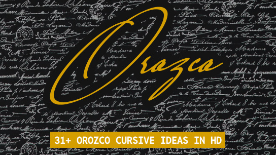 Orozco name signatures