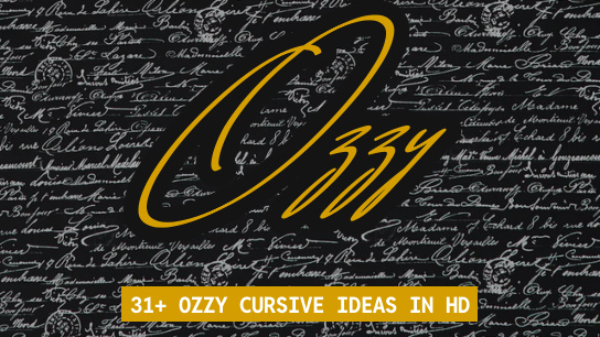 Ozzy name signatures
