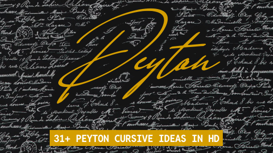 Peyton name signatures