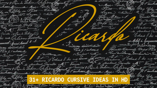 Ricardo name signatures