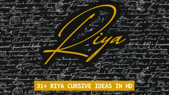 Riya name signatures