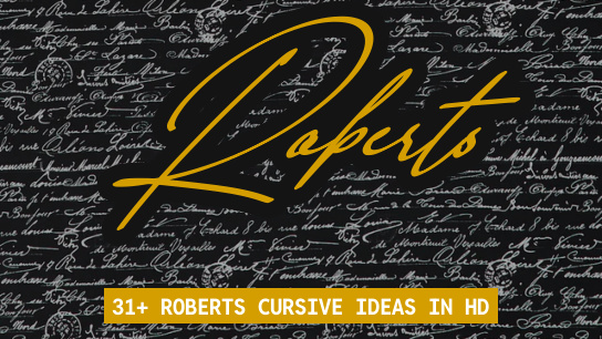 Roberts name signatures