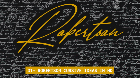 Robertson name signatures