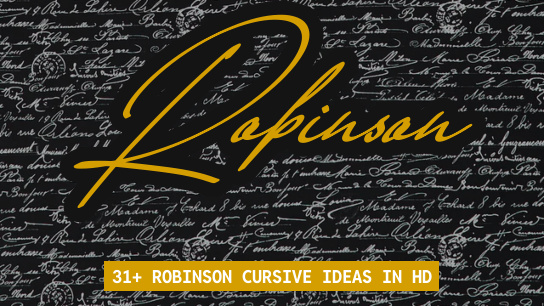 Robinson name signatures