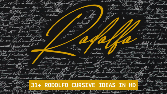 Rodolfo name signatures