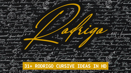 Rodrigo name signatures