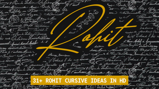 Rohit name signatures