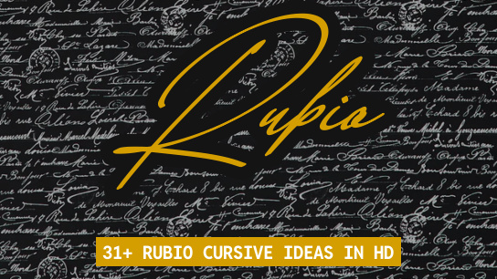 Rubio name signatures