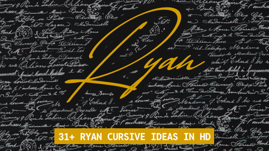 Ryan in Cursive ⚡ | 100+ Signature Ideas 2025