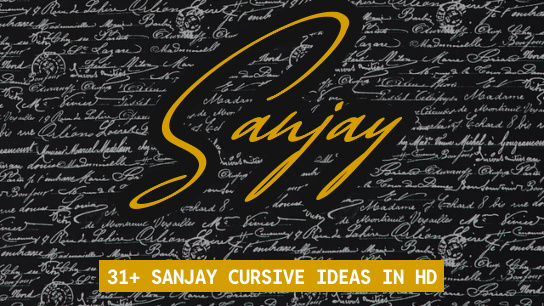 Sanjay name signatures
