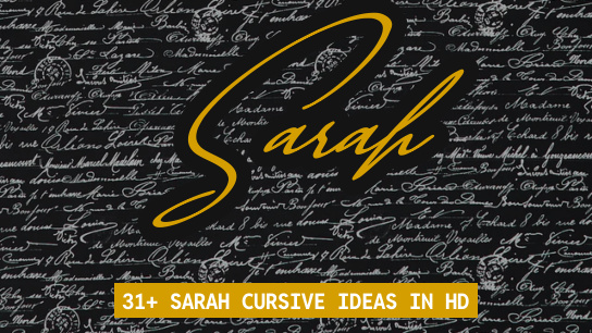 Sarah name signatures