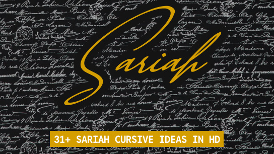 Sariah name signatures