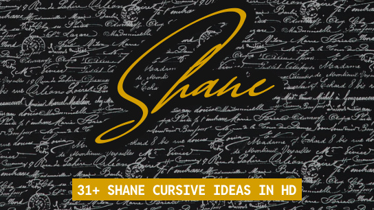 Shane name signatures