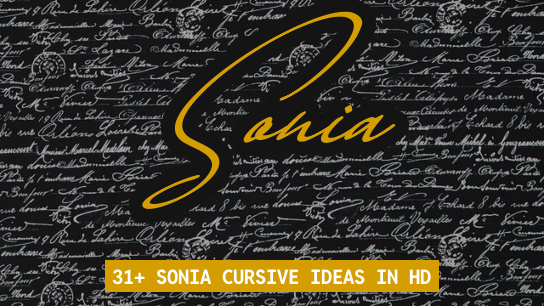 Sonia name signatures
