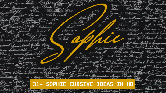 Sophie name signatures