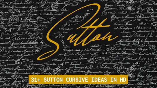 Sutton name signatures