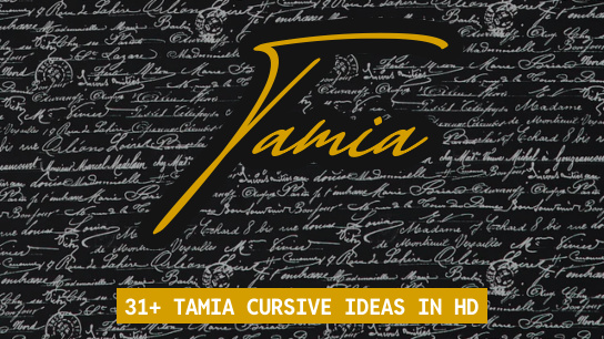 Tamia name signatures