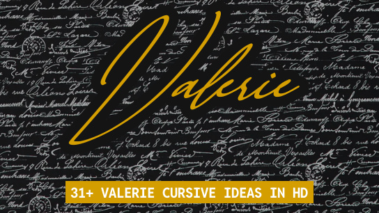 Valerie name signatures