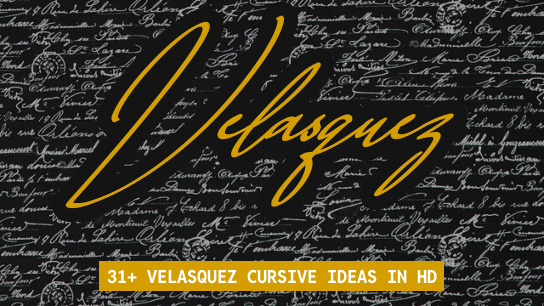 Velasquez name signatures