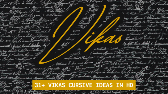 Vikas name signatures