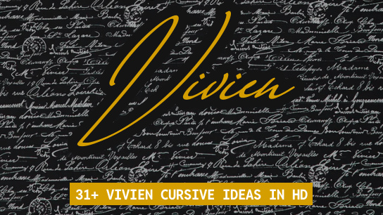 Vivien name signatures